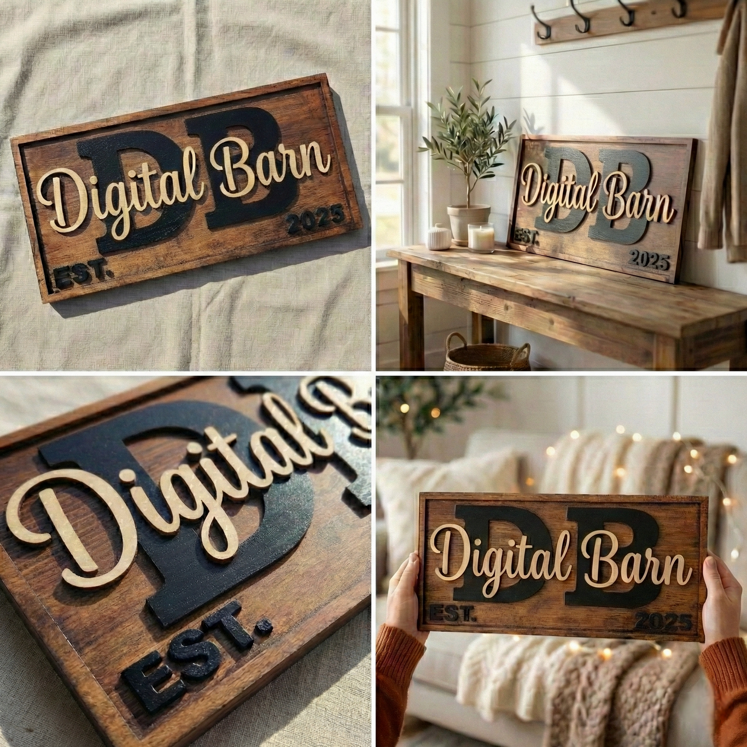 Personalized wood signs
