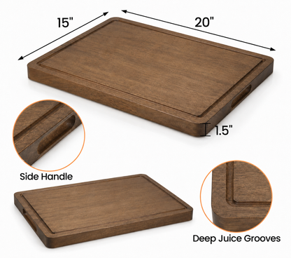 Homestead — 20x15x1.5in acacia charcuterie board size